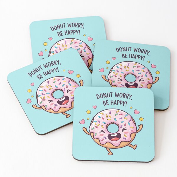 Item preview, Happy Donut - Don't Worry, Be Happy! designed and sold by EsenciaZen.