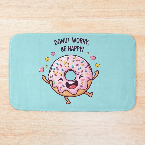 Item preview, Happy Donut - Don't Worry, Be Happy! designed and sold by EsenciaZen.