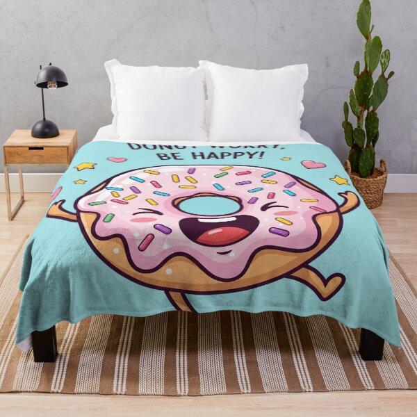 Item preview, Happy Donut - Don't Worry, Be Happy! designed and sold by EsenciaZen.