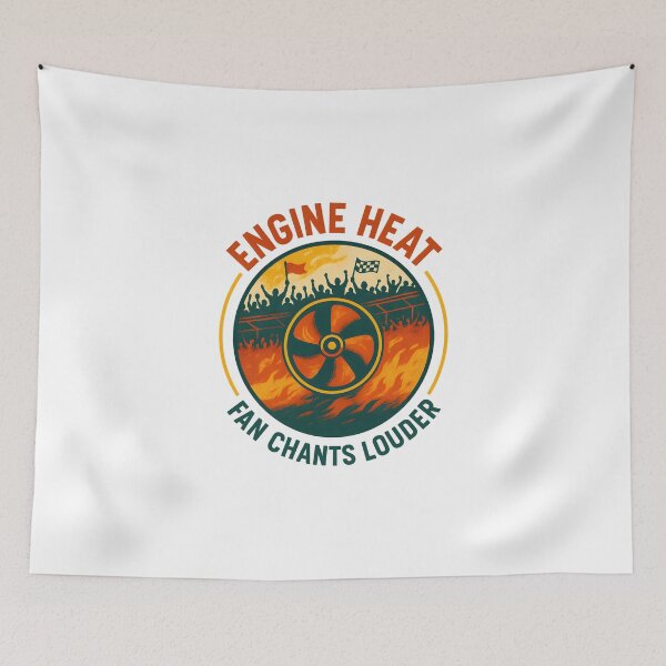 Item preview, Engine Heat - Fan Chants Louder - Motorsport designed and sold by inkNext.