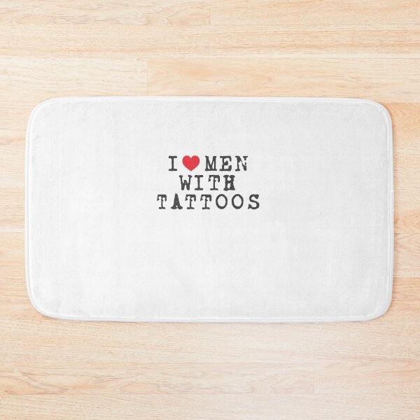 Item preview, I ❤️ Men with Tattoos - Bold Statement Design designed and sold by Fleetwood1994.