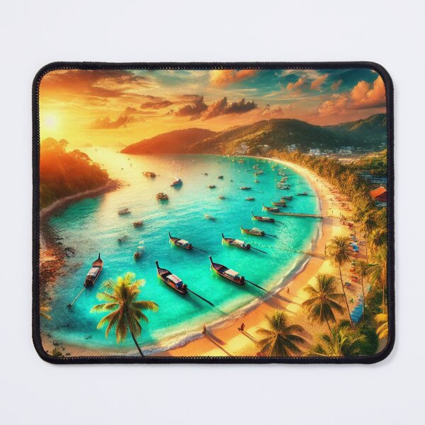 Item preview, Tropical Sunset Over Phuket Beach, Thailand designed and sold by Boririn.