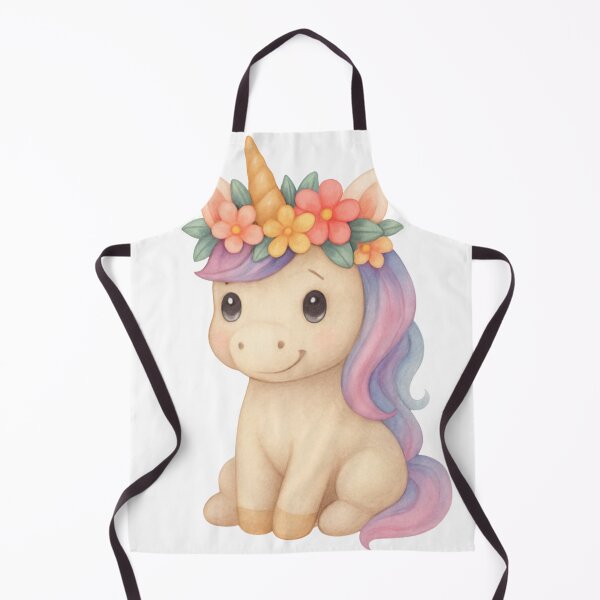 Item preview, Spring Unicorn with Flower Wreath – Kawaii Watercolor Stickers designed and sold by Stickzebra-Art.