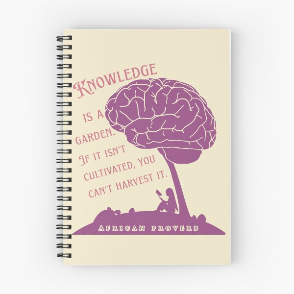 Item preview, African Proverb: Knowledge is a garden. If it isn't cultivated, you can't harvest it. designed and sold by artbleed.