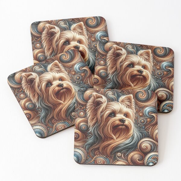 Item preview, Luxurious Yorkie Portrait designed and sold by Wags & Tails.