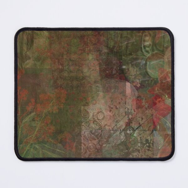Item preview, red and green collage whimsical design - phone case/pillow/sticker and more designed and sold by iheartpixies.