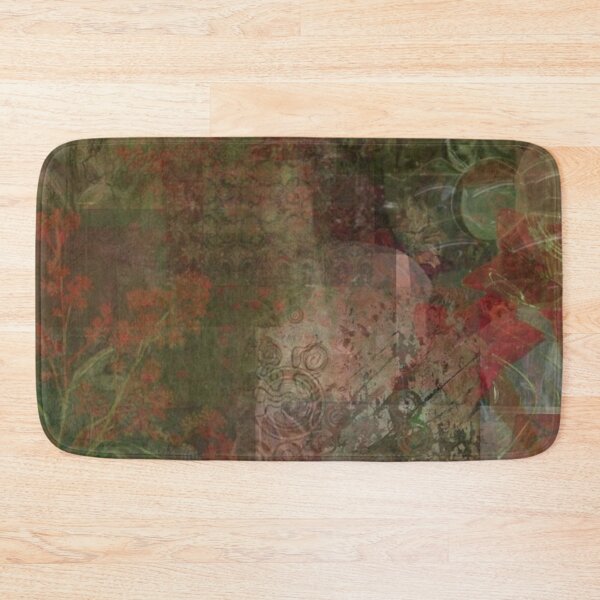 Item preview, red and green collage whimsical design - phone case/pillow/sticker and more designed and sold by iheartpixies.