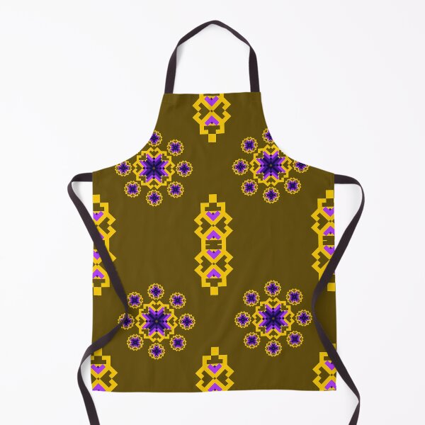 Item preview, Earthy Amethyst & Gold Ethnic Pixel Seamless Pattern designed and sold by Khwanchai.
