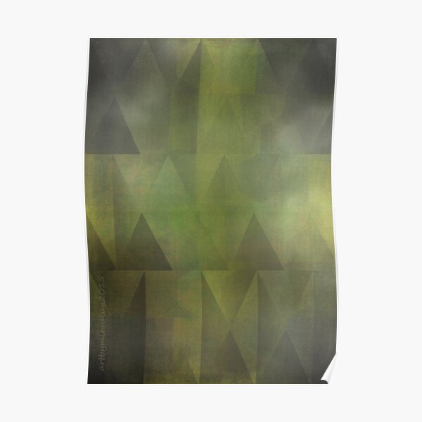 Misty Mountain Morning Poster