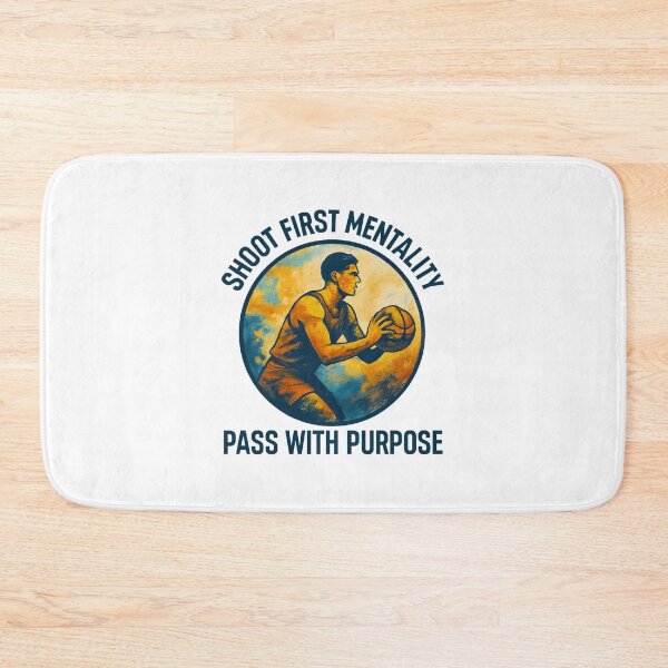 Item preview, Shoot First Mentality - Pass with Purpose - Basketball designed and sold by inkNext.