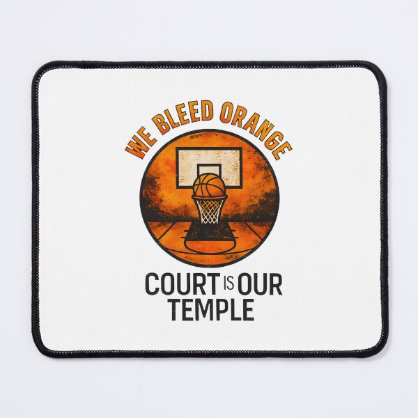Item preview, We Bleed Orange - Court is Our Temple - Basketball designed and sold by inkNext.