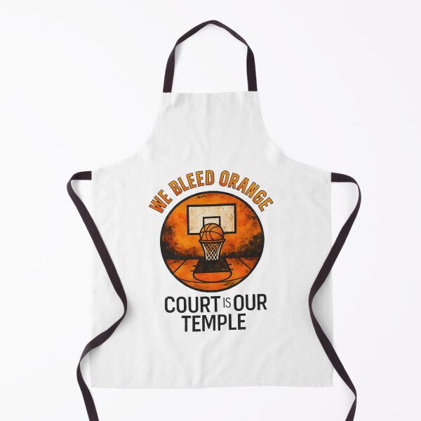 Item preview, We Bleed Orange - Court is Our Temple - Basketball designed and sold by inkNext.