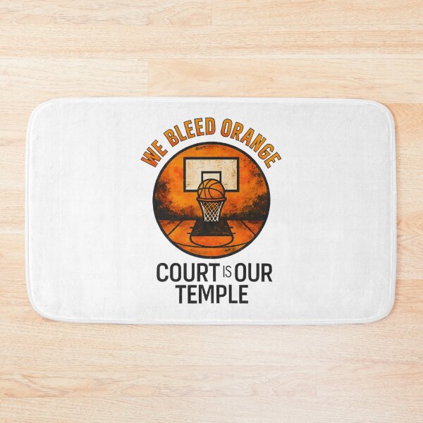 Item preview, We Bleed Orange - Court is Our Temple - Basketball designed and sold by inkNext.