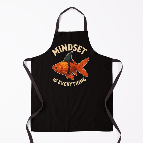 Item preview, Mindset is Everything Goldfish Shark Funny Motivational Big Fish Motivational designed and sold by Logiamerch.