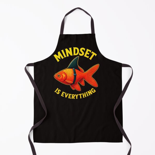 Item preview, Mindset is Everything Goldfish Shark Funny Motivational Big Fish Motivational designed and sold by Logiamerch.
