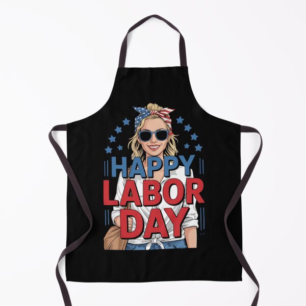 Item preview, Happy Labor Day For Women Labor Day Messy Bun American Flag designed and sold by BakeryDozen.