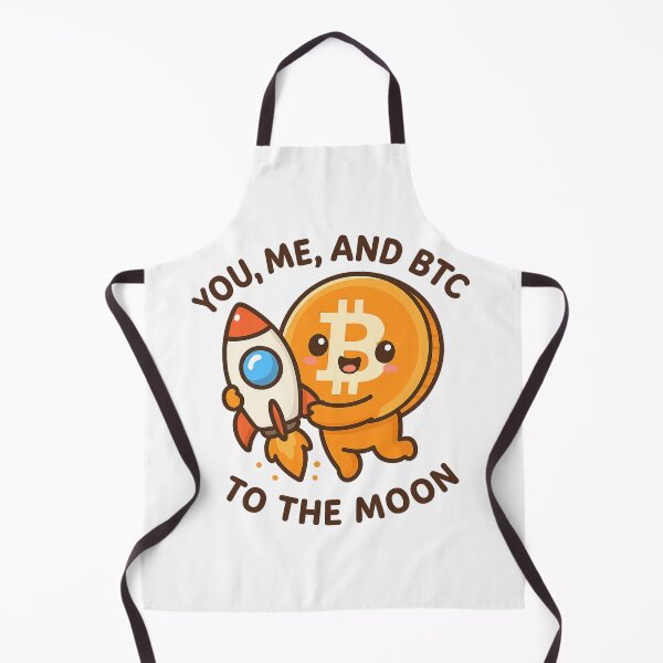 Item preview, Cute Bitcoin Rocket Illustration – Crypto to the Moon designed and sold by PunchMonkeyArt.