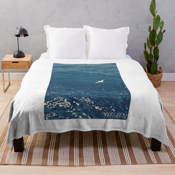Item preview, Freedom Bird Flying Over Ocean designed and sold by Pawandkin.