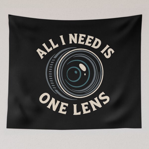 Item preview, All I Need Is One Lens Photography Graphic Unisex Apparel designed and sold by ThreadQuirk.