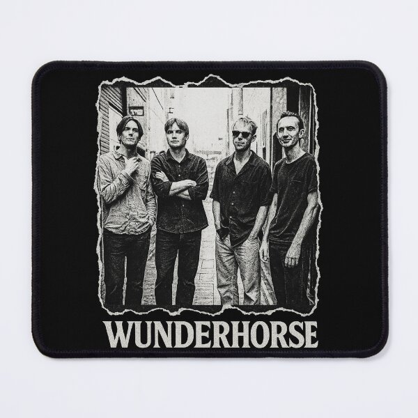 Item preview, Wunderhorse Poster – Grunge Style Black & White Design designed and sold by JayceTucker89.