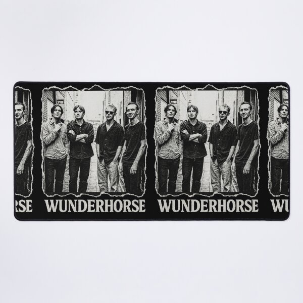 Item preview, Wunderhorse Poster – Grunge Style Black & White Design designed and sold by JayceTucker89.