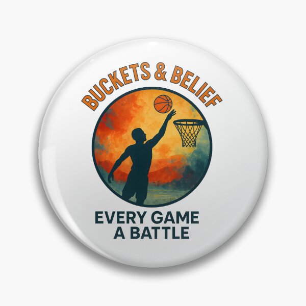 Item preview, Buckets & Belief - Every Game a Battle - Basketball designed and sold by inkNext.