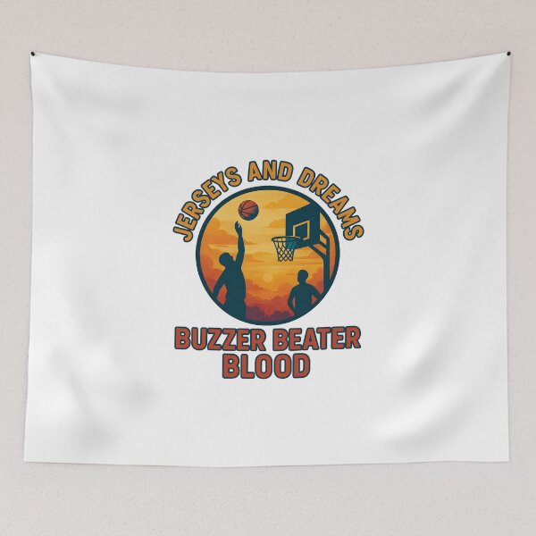 Item preview, Jerseys and Dreams - Buzzer Beater Blood - Basketball designed and sold by inkNext.