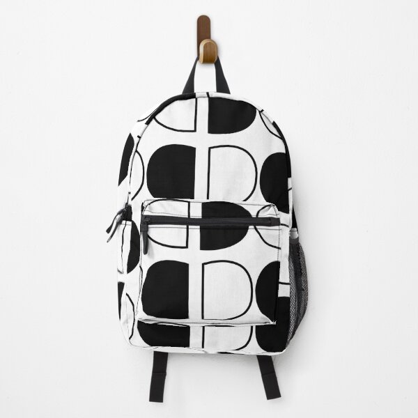 Item preview, Geometric Black and White Half Circle designed and sold by Nisha Prabhu.