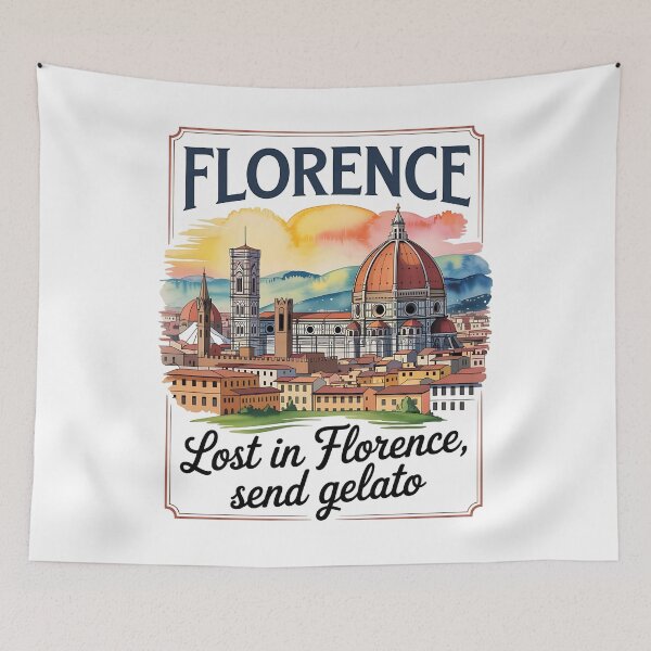 Item preview, Lost in Florence - The spirit of Italy - The Italy spirit - Simply Italy - The home of Italy - Long live Italy - Funky Italy - The joy of Italy designed and sold by JansenGS.