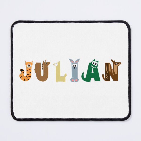 Item preview, Julian Name Animal Letters designed and sold by your-name-hero.