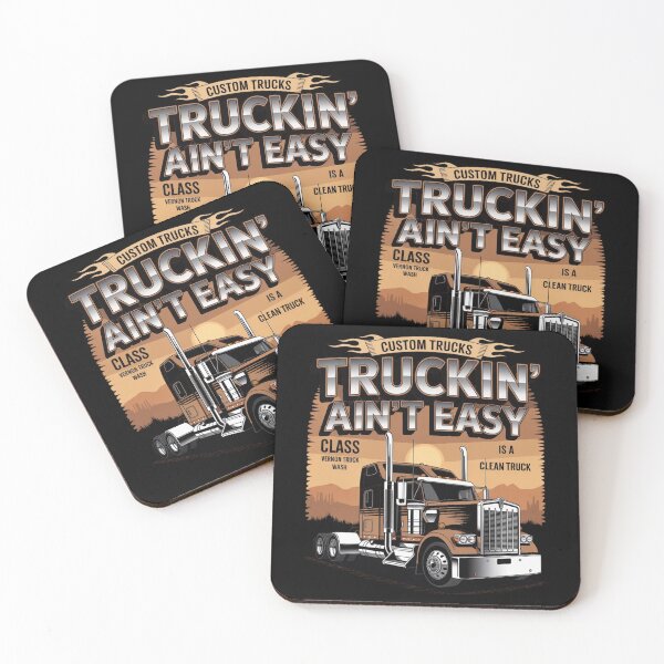 Item preview, Truckin' ain't easy - American truckers - American truck yeah - Road warrior - Trucking and chucklin - Trucking compagny - Highway king - Diesel dreams - Road beast - Truck yeah designed and sold by JansenGS.