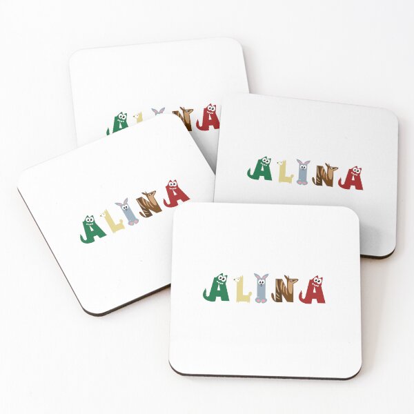 Item preview, Alina Name Animal Letters designed and sold by your-name-hero.