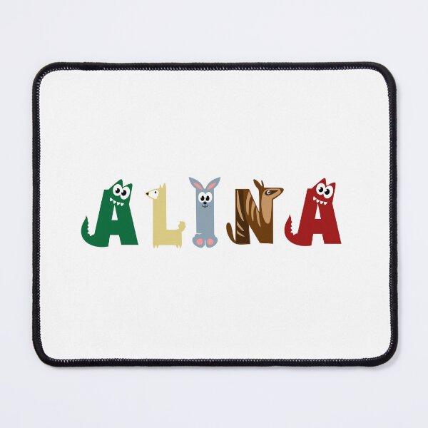 Item preview, Alina Name Animal Letters designed and sold by your-name-hero.