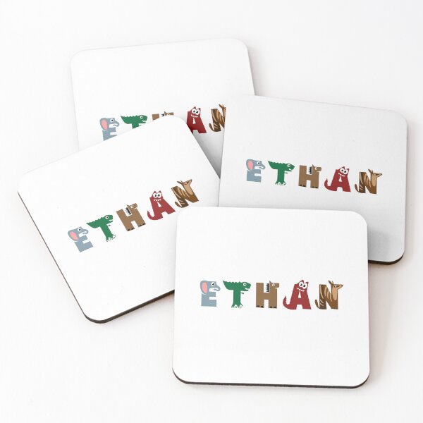 Item preview, Ethan Name Animal Letters designed and sold by your-name-hero.