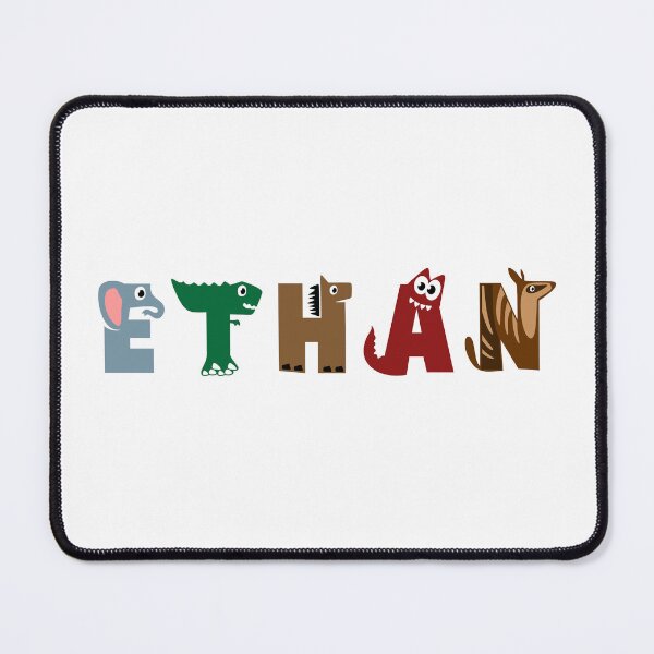 Item preview, Ethan Name Animal Letters designed and sold by your-name-hero.