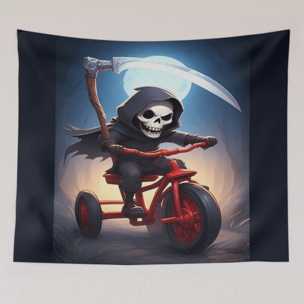 Item preview, Baby Grim Reaper Tricycle - Halloween 2025 designed and sold by SuperVenus.