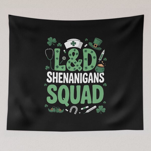 Item preview, L&D Shenanigans Nurse Crew Labor & Delivery St Patricks Day designed and sold by BakeryDozen.