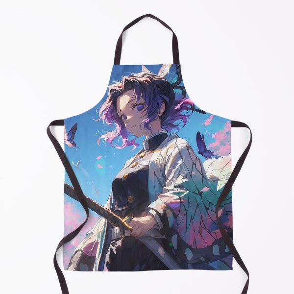 Item preview, Shinobu Kocho Demon Slayer Sakura Blue Sky Warrior Calm Butterfly Aura designed and sold by 108Recordings.