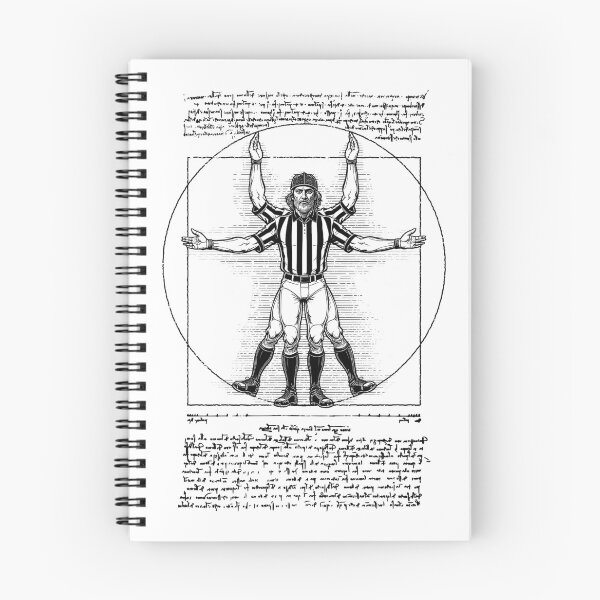 Item preview, Referee Vitruvian Man Funny Leonardo Da Vinci Football Ref designed and sold by GrandeDuc.