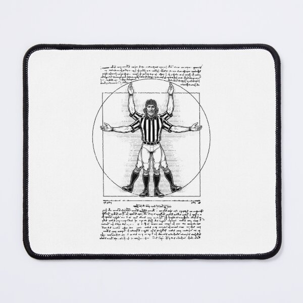 Item preview, Referee Vitruvian Man Funny Leonardo Da Vinci Football Ref designed and sold by GrandeDuc.