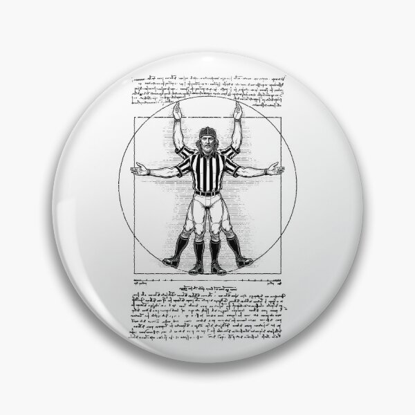 Item preview, Referee Vitruvian Man Funny Leonardo Da Vinci Football Ref designed and sold by GrandeDuc.
