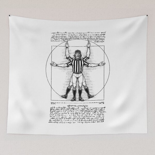 Item preview, Referee Vitruvian Man Funny Leonardo Da Vinci Football Ref designed and sold by GrandeDuc.