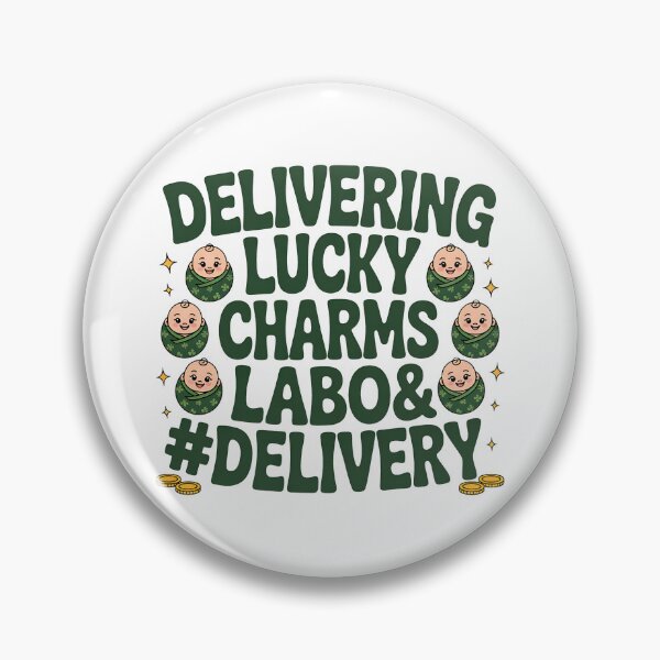 Item preview, Labor & Delivery Lucky Charm Nurse Shamrock St Patrick's Day designed and sold by BakeryDozen.