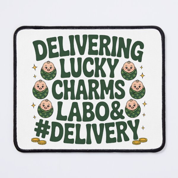 Item preview, Labor & Delivery Lucky Charm Nurse Shamrock St Patrick's Day designed and sold by BakeryDozen.