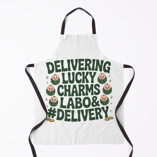Item preview, Labor & Delivery Lucky Charm Nurse Shamrock St Patrick's Day designed and sold by BakeryDozen.