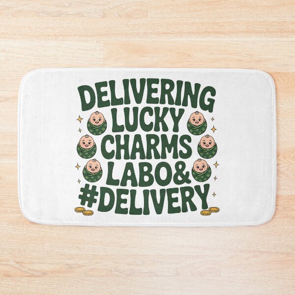 Item preview, Labor & Delivery Lucky Charm Nurse Shamrock St Patrick's Day designed and sold by BakeryDozen.