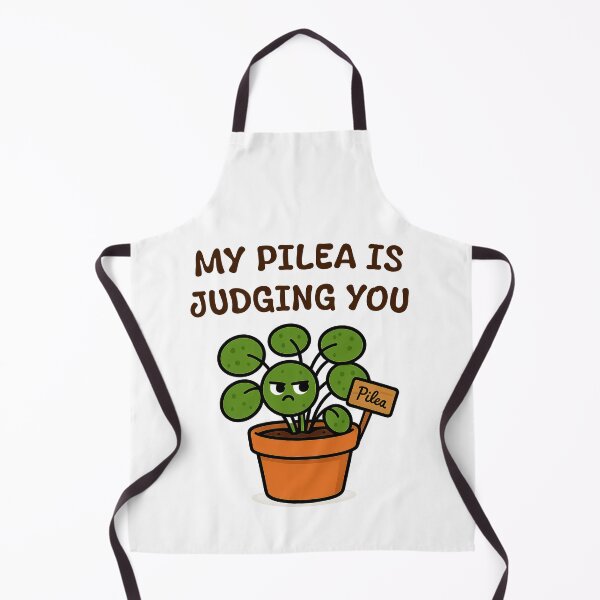 Item preview, My Pilea Is Judging You – Funny Houseplant Cartoon designed and sold by EdgyEdgeArt.