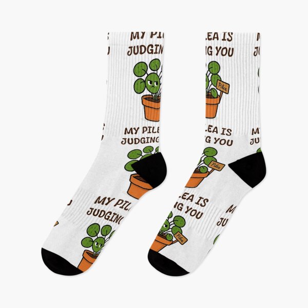 Item preview, My Pilea Is Judging You – Funny Houseplant Cartoon designed and sold by EdgyEdgeArt.