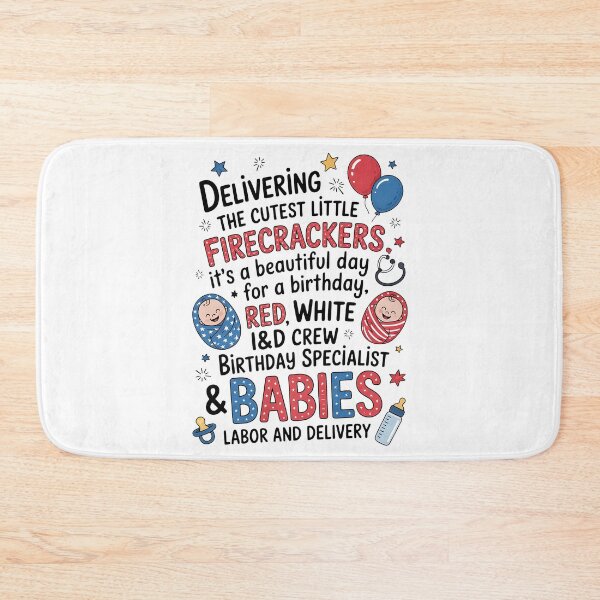 Item preview, Labor And Delivery Nurse Retro Independence Day 4th of July designed and sold by BakeryDozen.