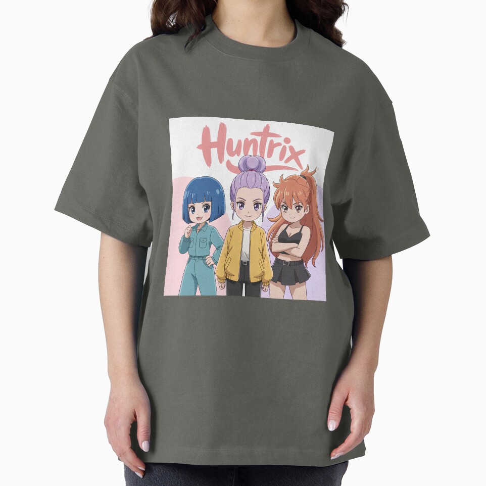 Inspired By Huntrix – Kawaii Anime Girl Band Oversized T-Shirt Theteepulse